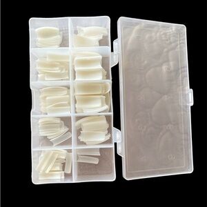 Half cover false nail tips